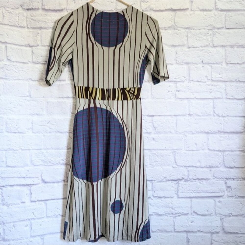 Vintage Custo Barcelona Op Art Print Dress 1 XS Y2K Funky Cool Girl Fashion - Picture 3 of 4